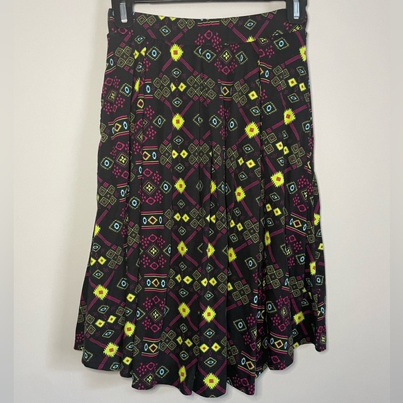 Bright Geometric Lularoe Madison Skirt - Picture 1 of 9